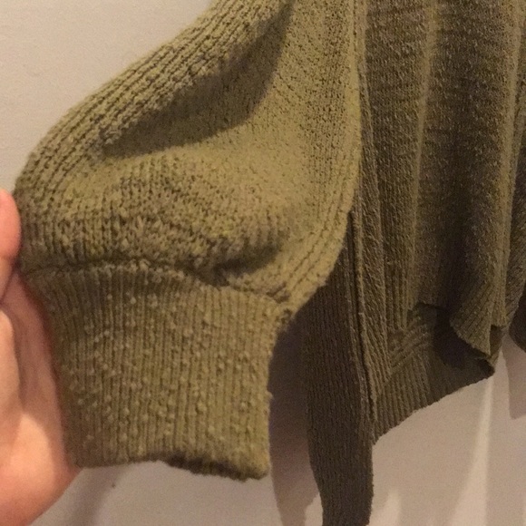 FREE PEOPLE comfy sweater olive green - Picture 4 of 6